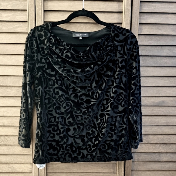 Jones New York Velvet Knit Top - Picture 1 of 8
